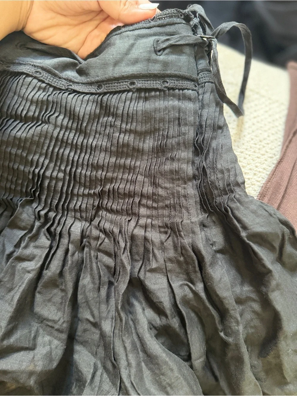 Black J Crew  Waist Tie-Accent Women’s Skirt